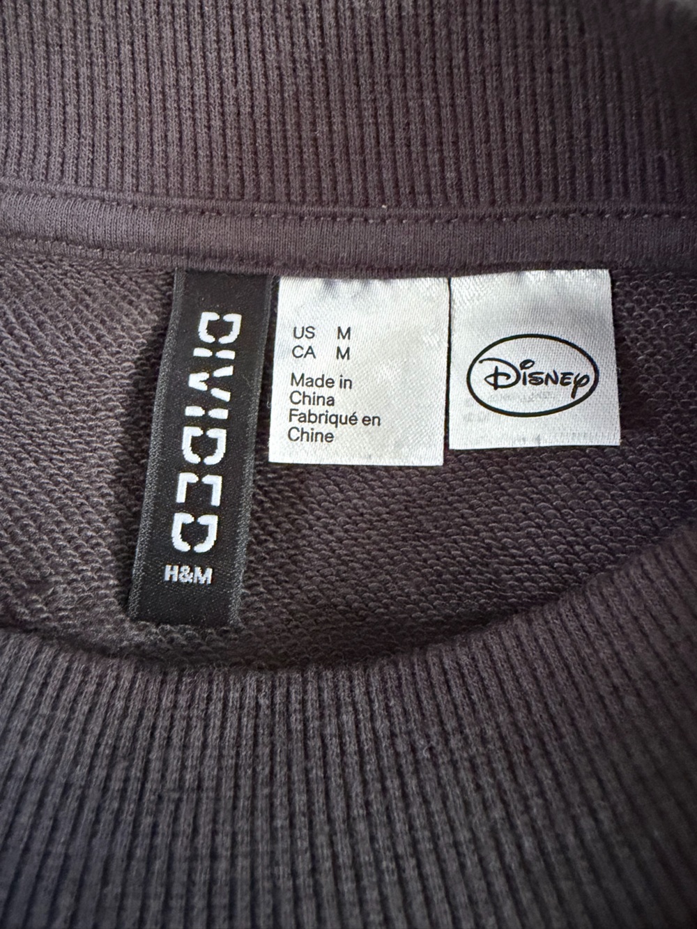 H&M Black Sweatshirt Dress with Marie Graphic and Pink Accents - Picture 3 of 3